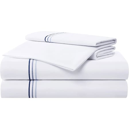 Monarch Brands Aston & Arden Sateen - Full, Blue P-SS-T600-FL-BL